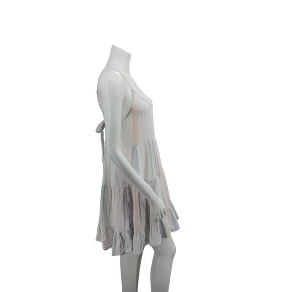 Rails M Pastel Striped mini dress swim coverup - Picture 6 of 10